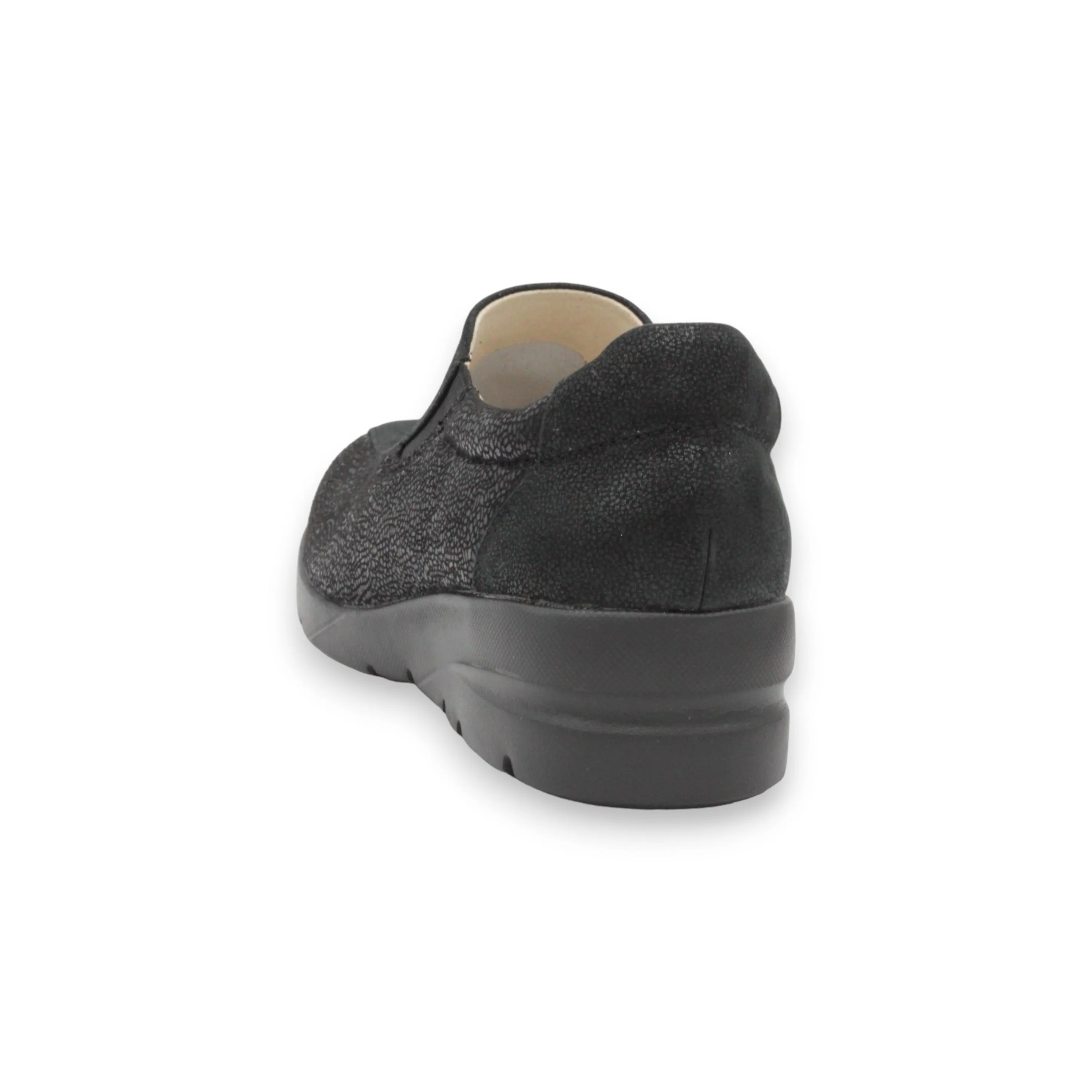 24FW Ultra-Lightweight Women's Slip-ons Shoes with New Material Super Stretch Fabric, Soft Cowhide Leather #FJ128