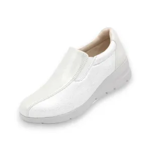 24FW Ultra-Lightweight Women's Slip-ons Shoes with New Material Super Stretch Fabric, Soft Cowhide Leather #FJ128