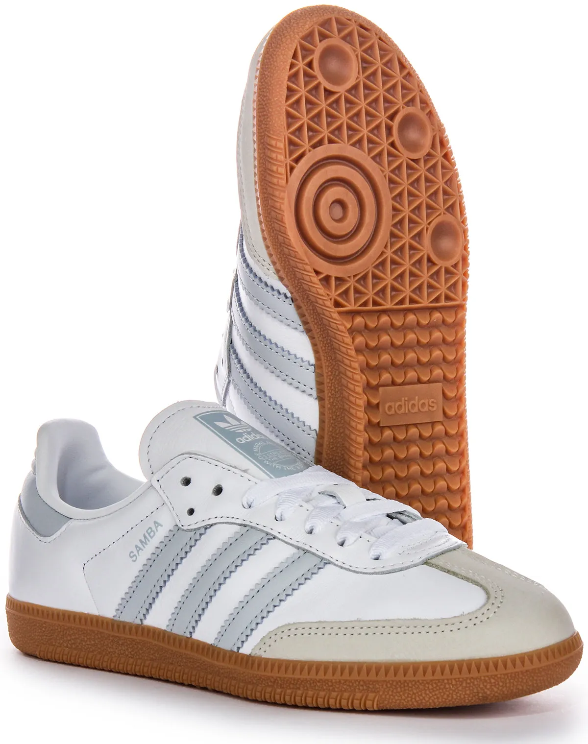 Adidas Samba OG In White Grey For Women