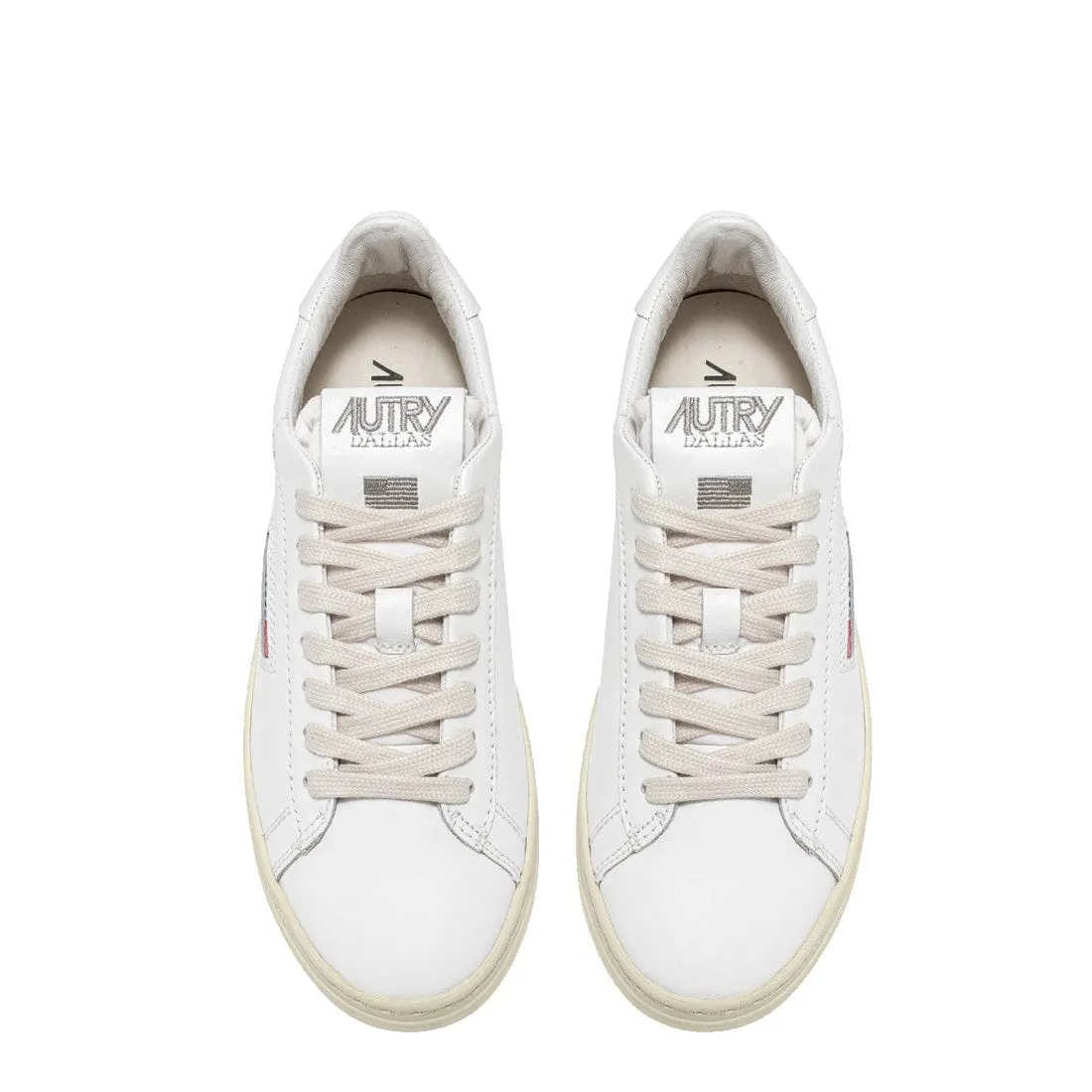 Autry Womens Dallas Low Trainers White / White