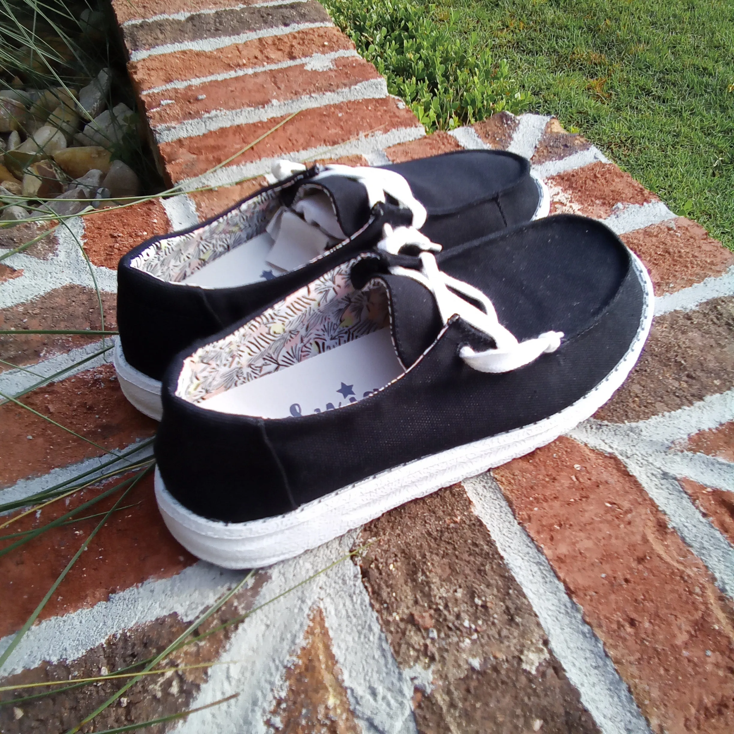 Black and White Slip Ons | Gypsy Jazz Holly4