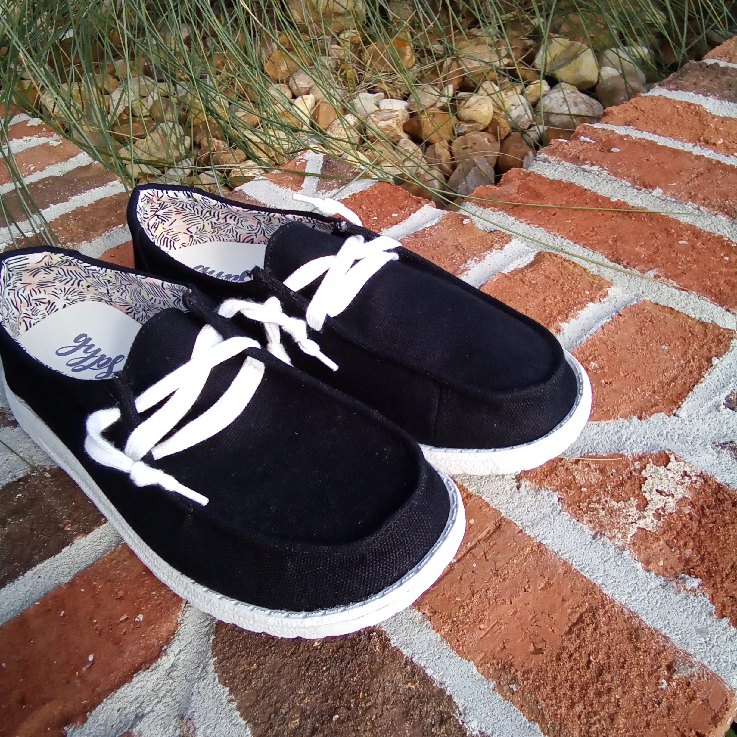 Black and White Slip Ons | Gypsy Jazz Holly4