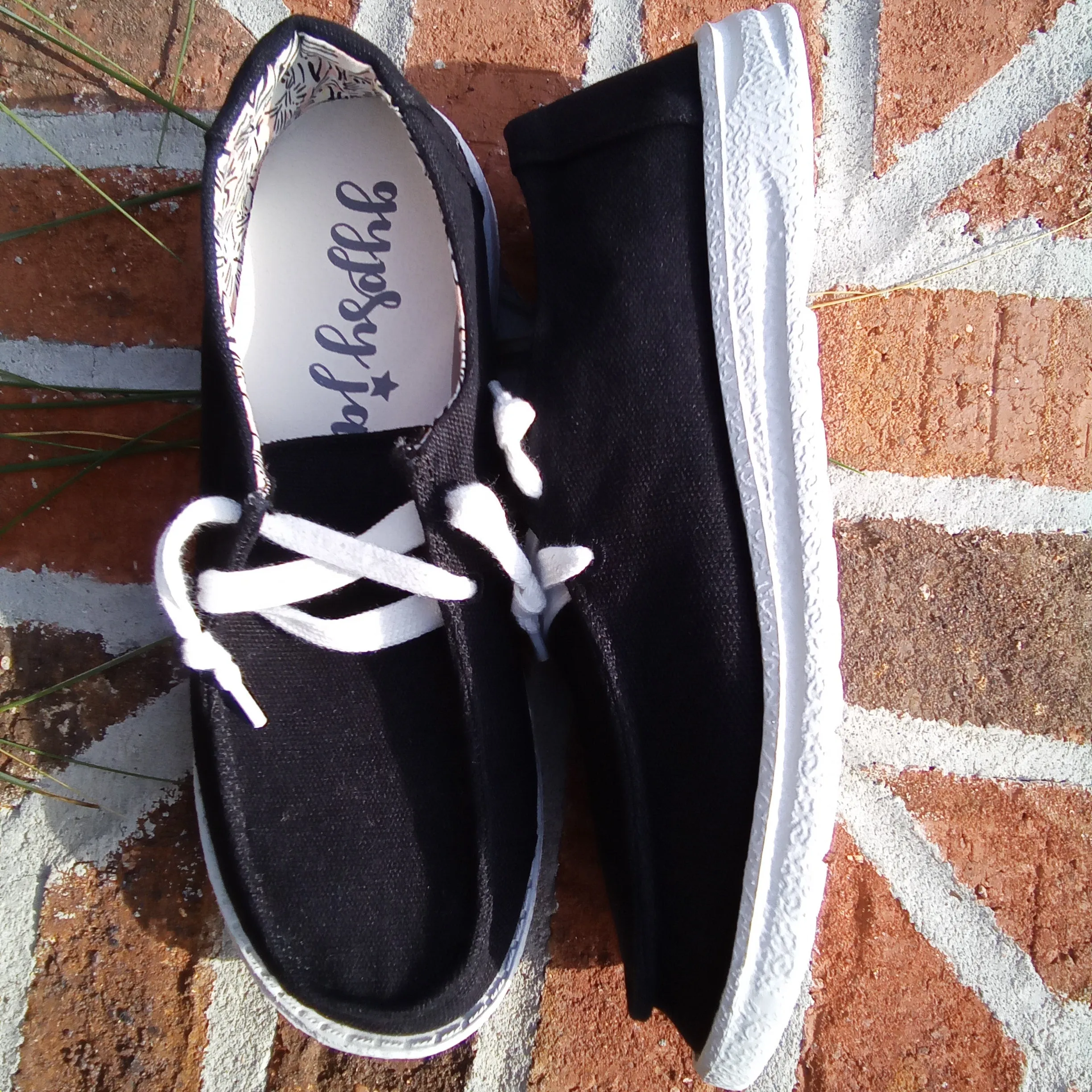 Black and White Slip Ons | Gypsy Jazz Holly4