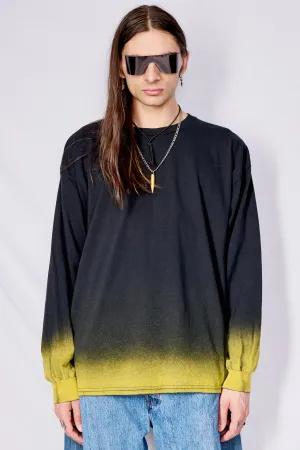 Black/Yellow Airbrush Long Sleeve Tee