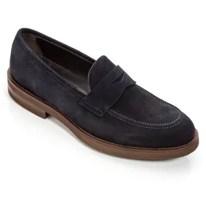 Brady Navy Suede Penny Loafer