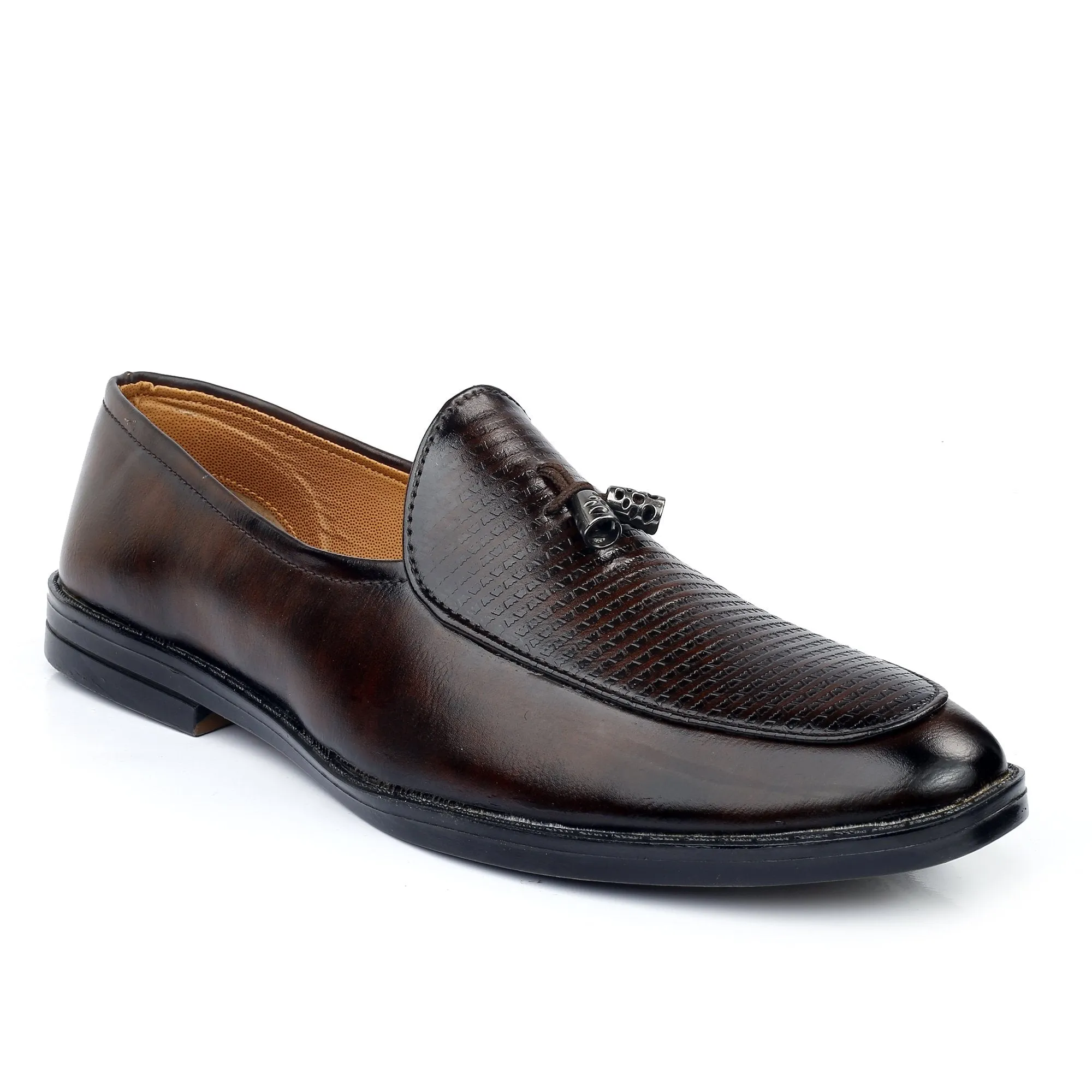 Bxxy's Faux Leather Partywear Slip-ons for Men