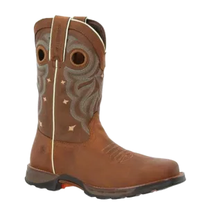 Durango® Maverick™ Ladies 10" Western Rugged Tan Steel Toe Boot DRD0416