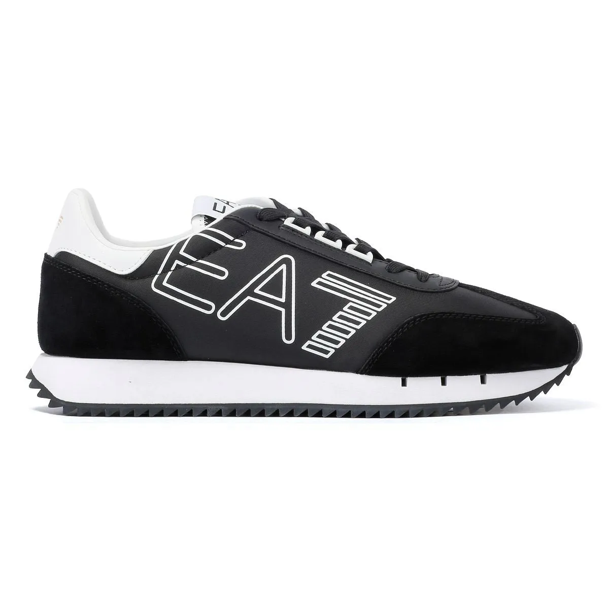 EA7 Black&White Vintage Men's Black Trainers