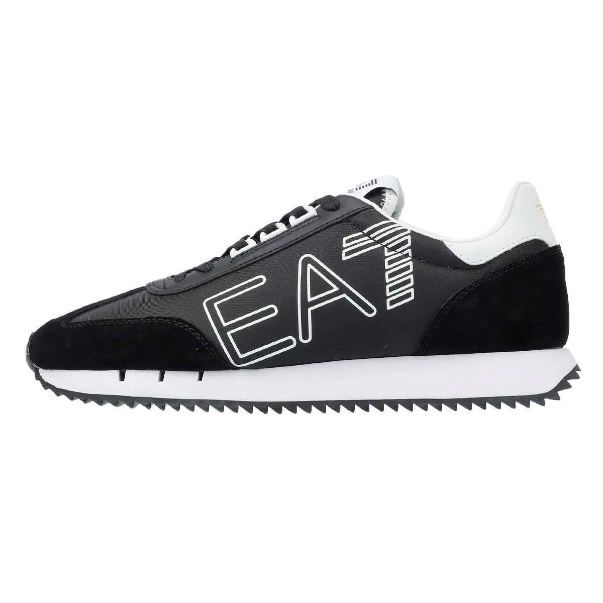 EA7 Black&White Vintage Men's Black Trainers