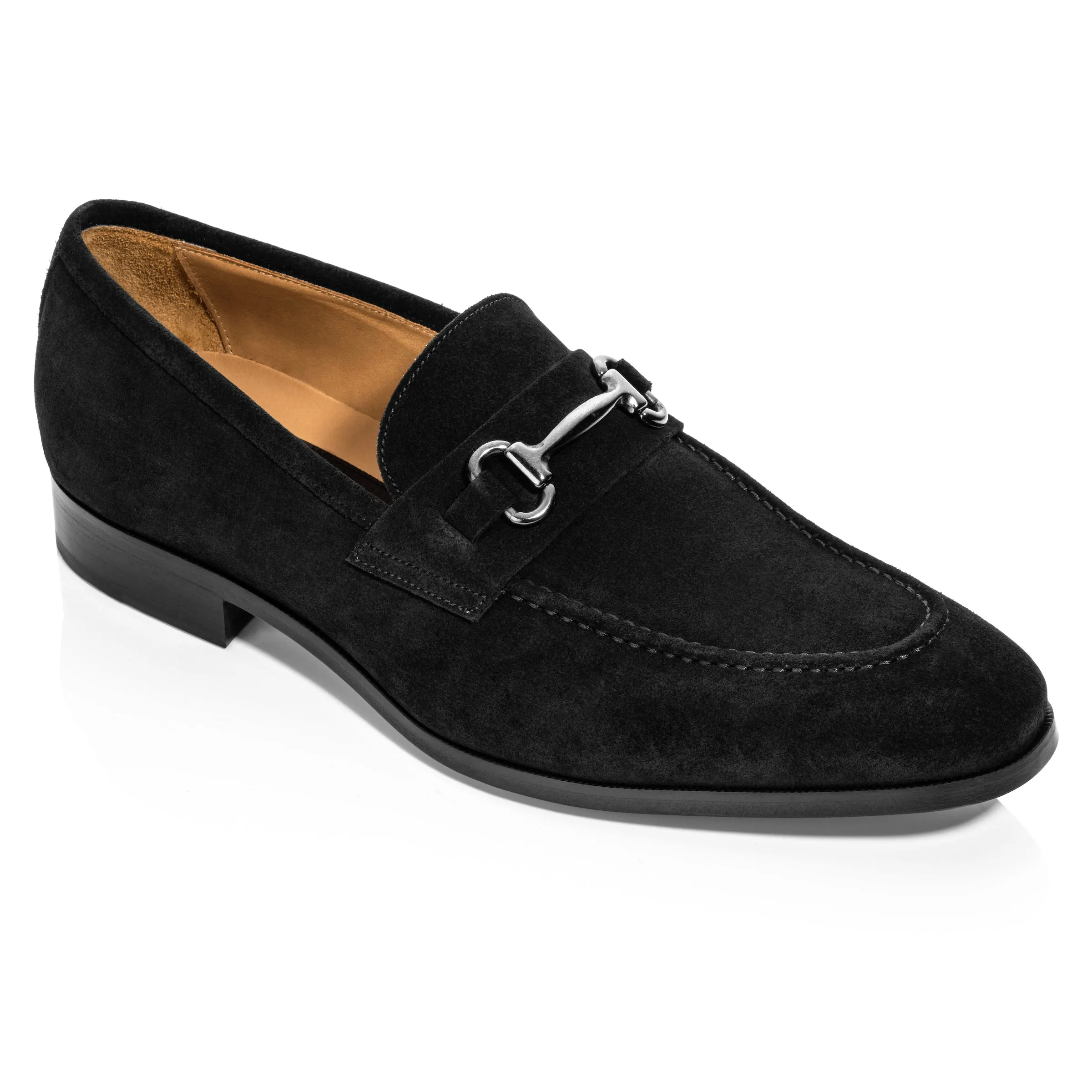 Forio Black Suede Bit Loafer