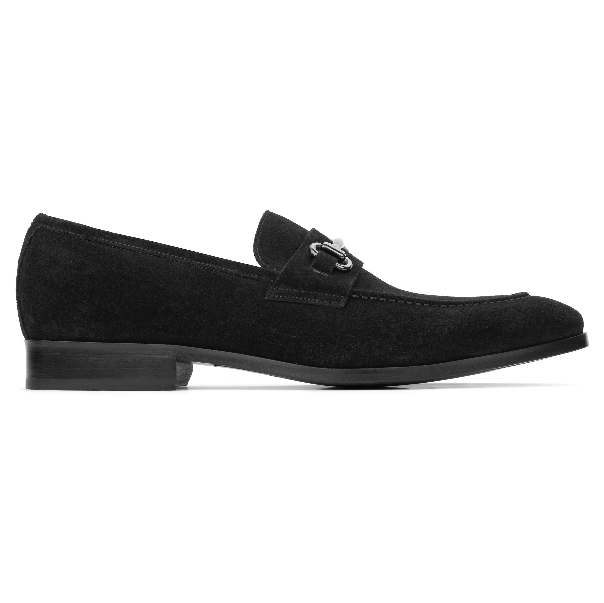 Forio Black Suede Bit Loafer