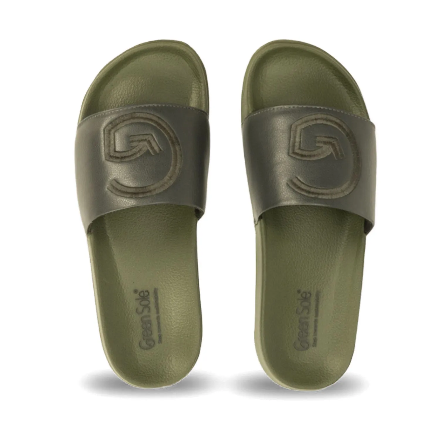 GREENSOLE SLIDER NATURAL GREEN MENS SLIDER - OLIVE