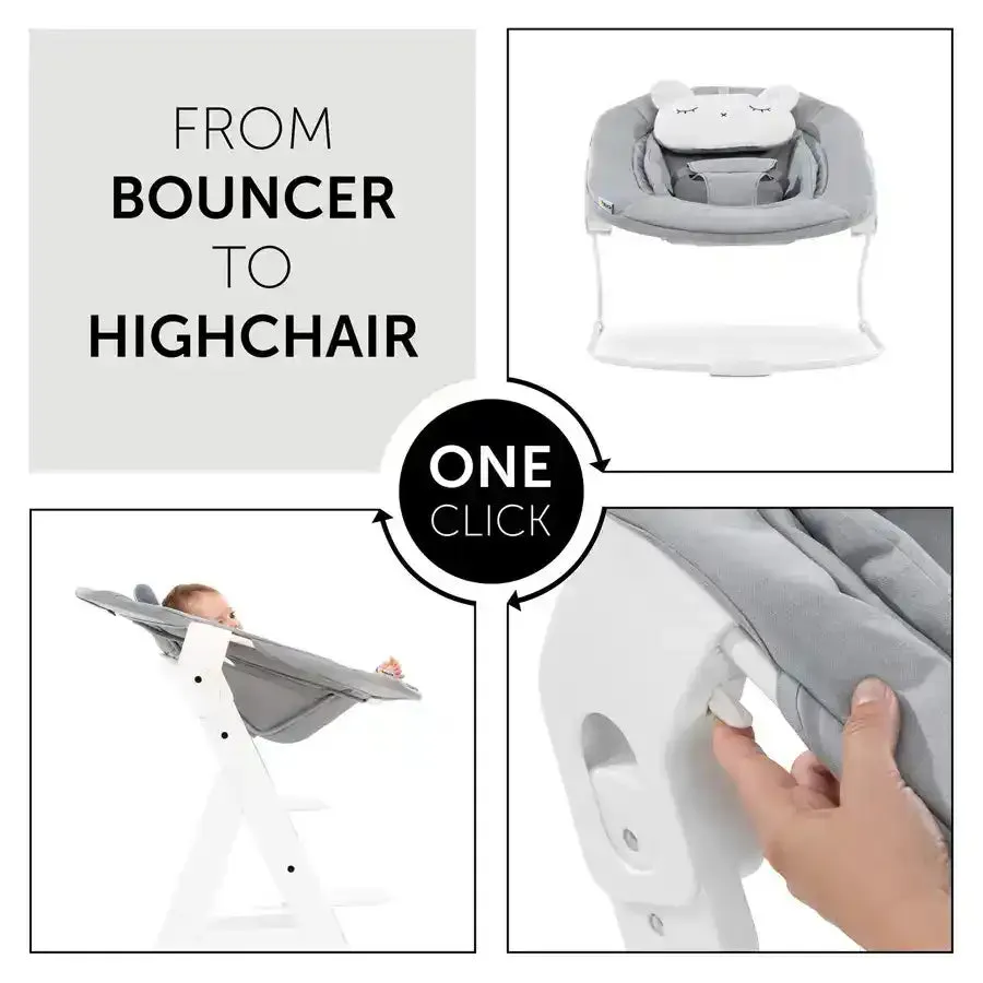 Hauck Bouncers Alpha Bouncer 2 In 1 (Light Grey)