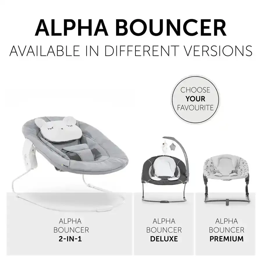 Hauck Bouncers Alpha Bouncer 2 In 1 (Light Grey)