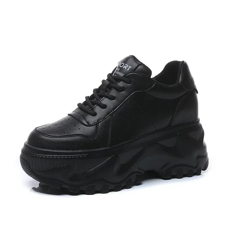 Joskaa 2024 New Black Platform Sneakers New