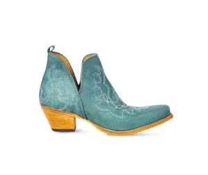 Maisie Leather Boots (Turquoise)