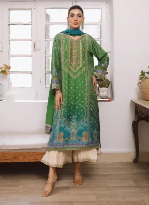 Mayna Festive Luxe Pret 23 - Izma Ombre Shirt And Dupatta