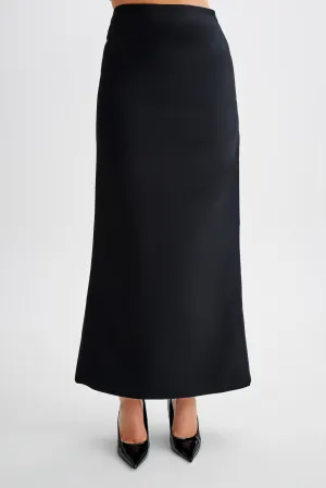 Micah Suiting Maxi Skirt - Black