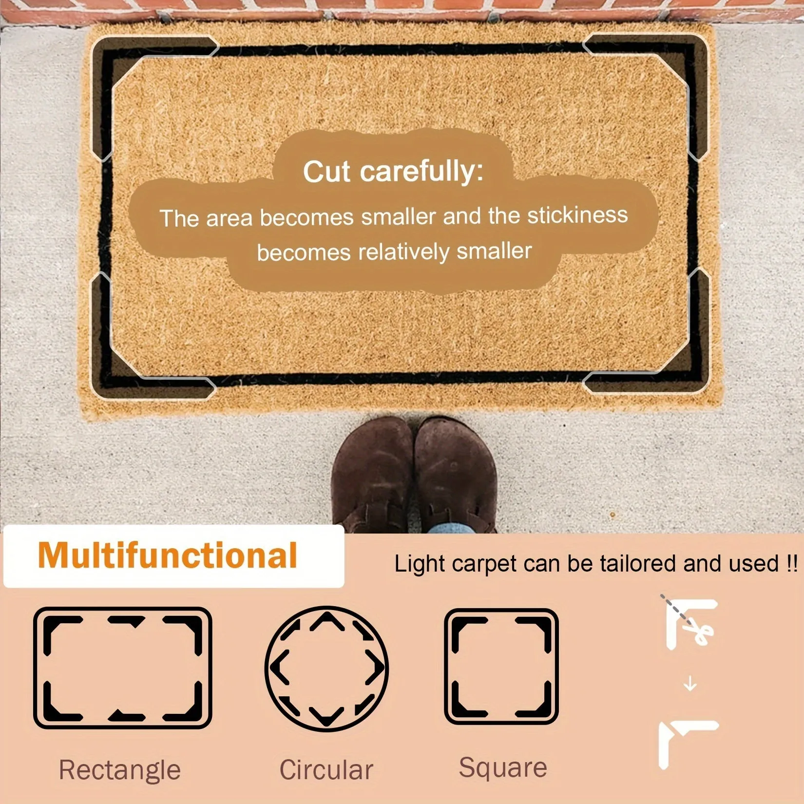 Nonslip Carpet Stickers Stop Rugs from Sliding