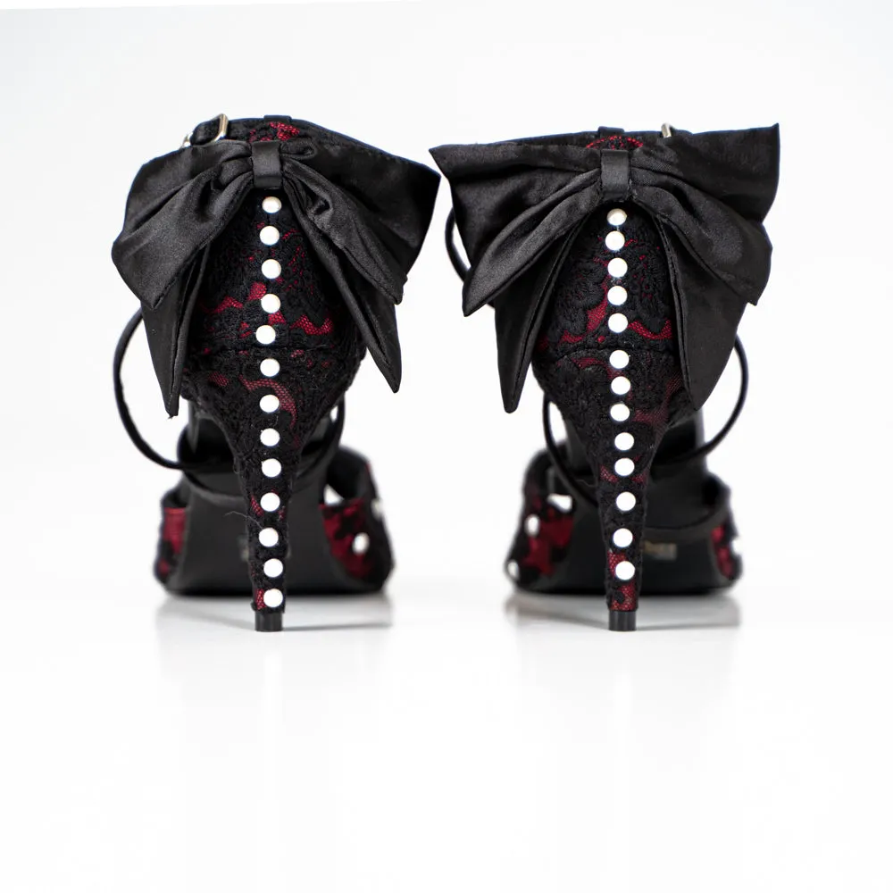 Pearl Bow Tie Dance Shoes