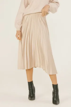 Pleated Midi Skirt