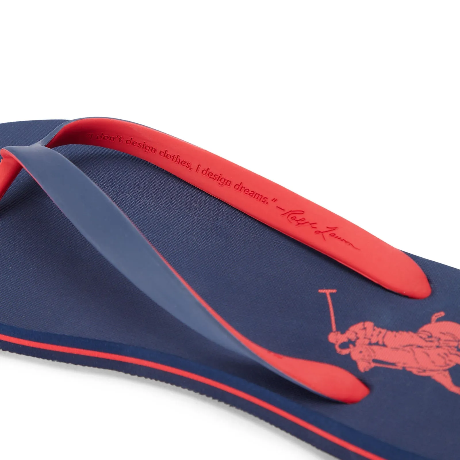 Polo Ralph Lauren - Bolt Flip Flops/Thongs - Navy and Red