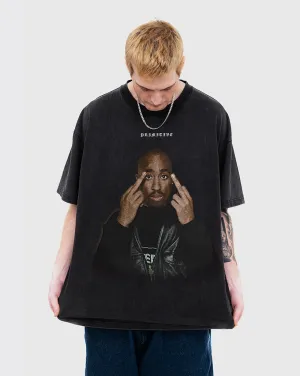 Primitive x Tupac Icon Heavyweight Shirt - Vintage Black