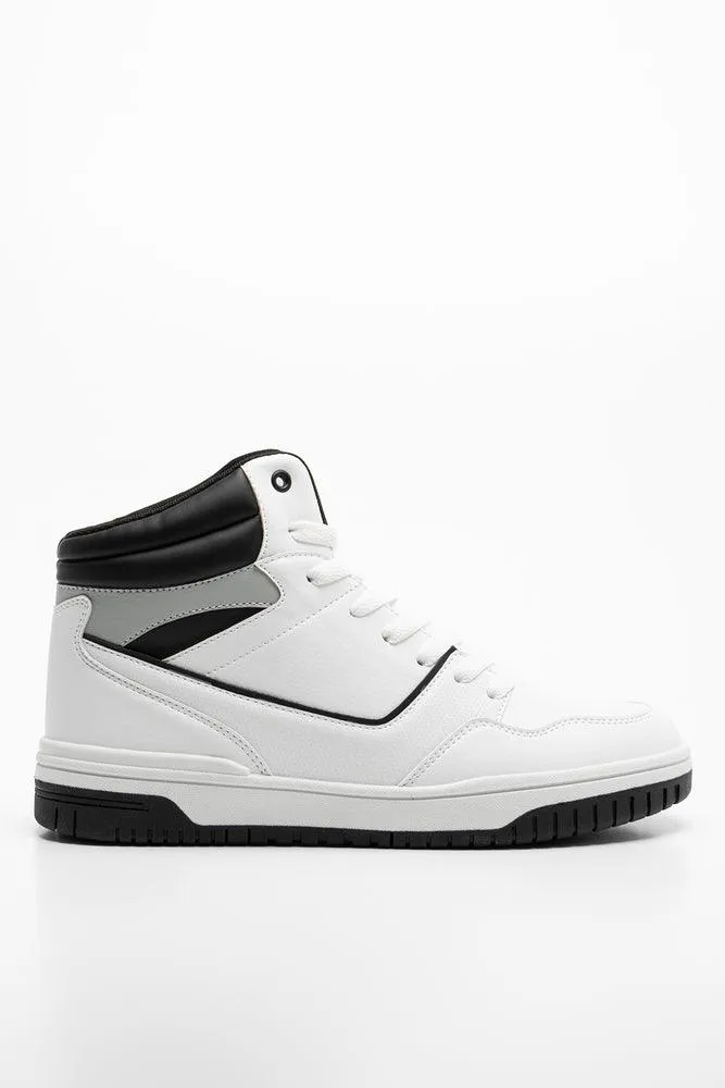 Retro High Top Sneaker White