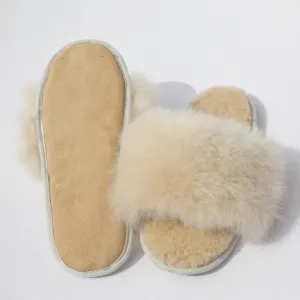 Samantha Holmes Alpaca Fur Slides