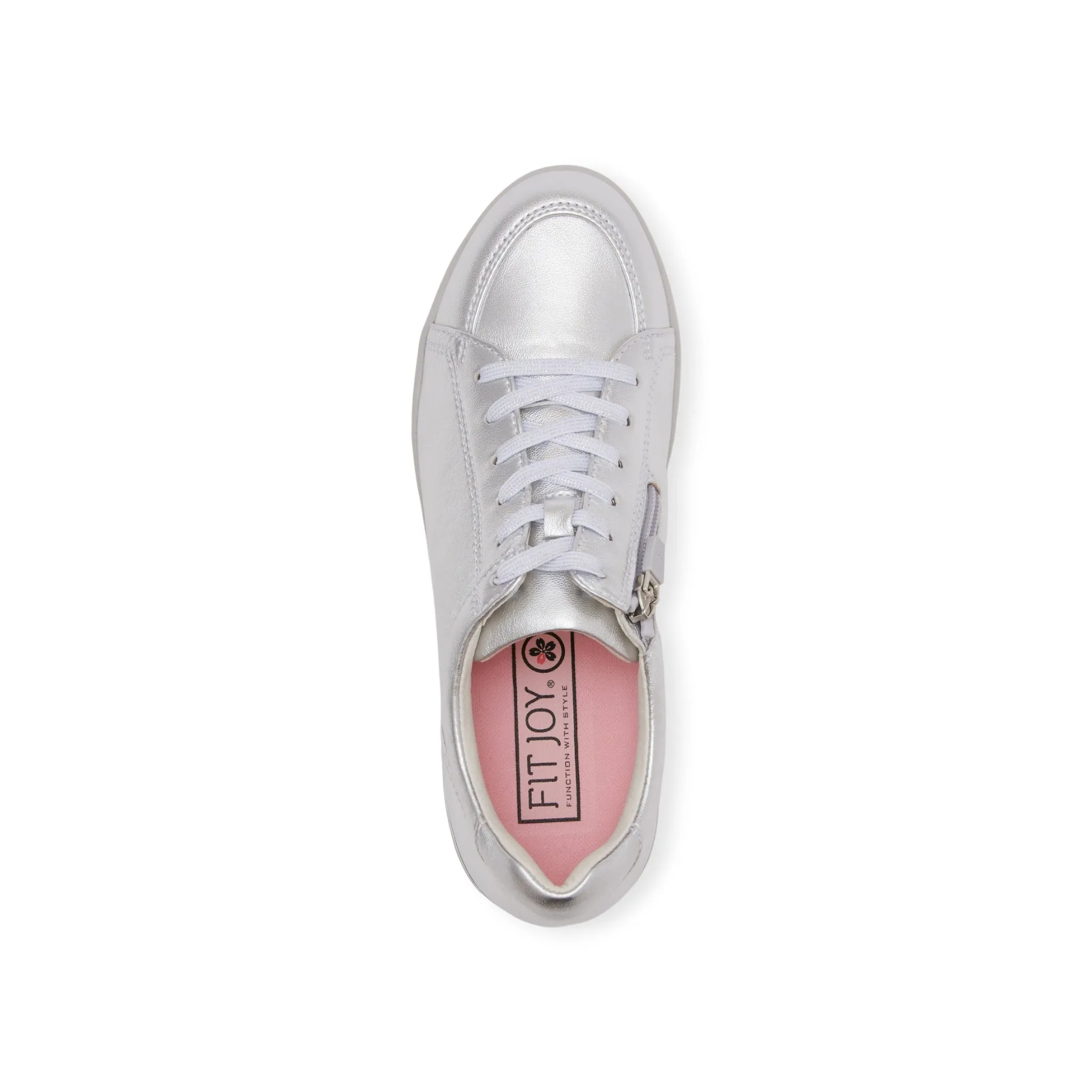 Sheepskin lace-up sneakers with zipper #FJ033