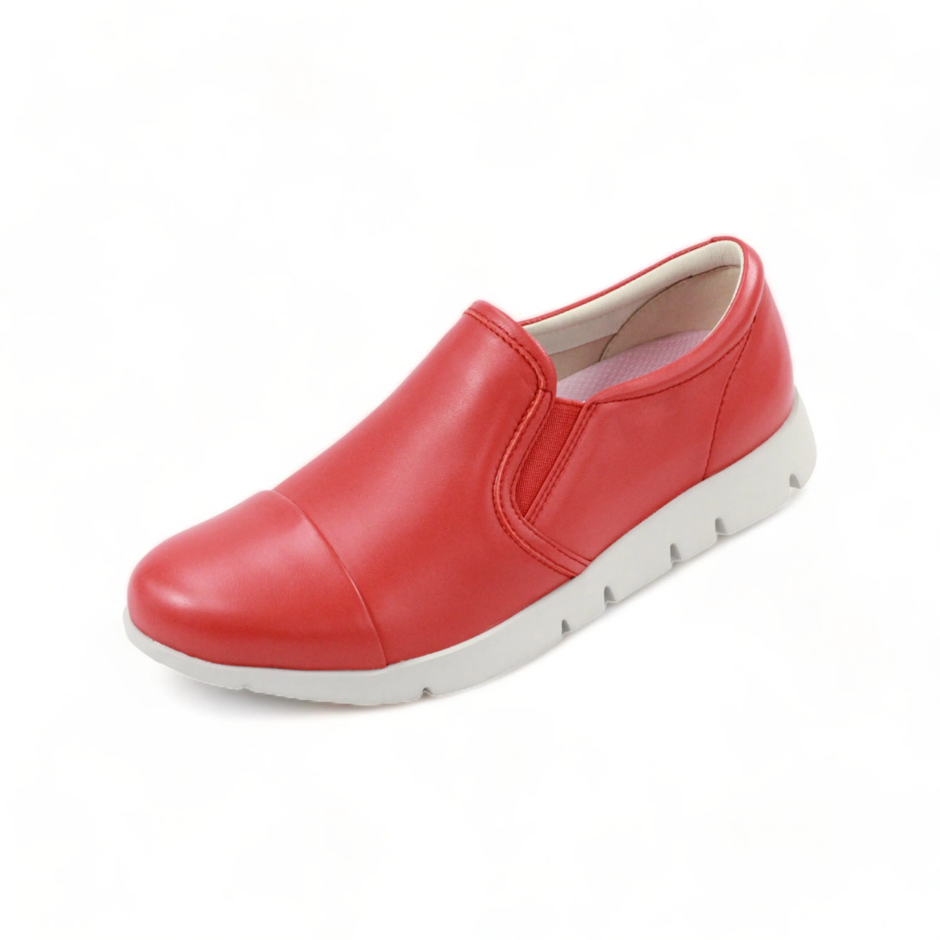 Sheepskin soft and ultra lightweight side-gore slip-on sneakers #FJ023