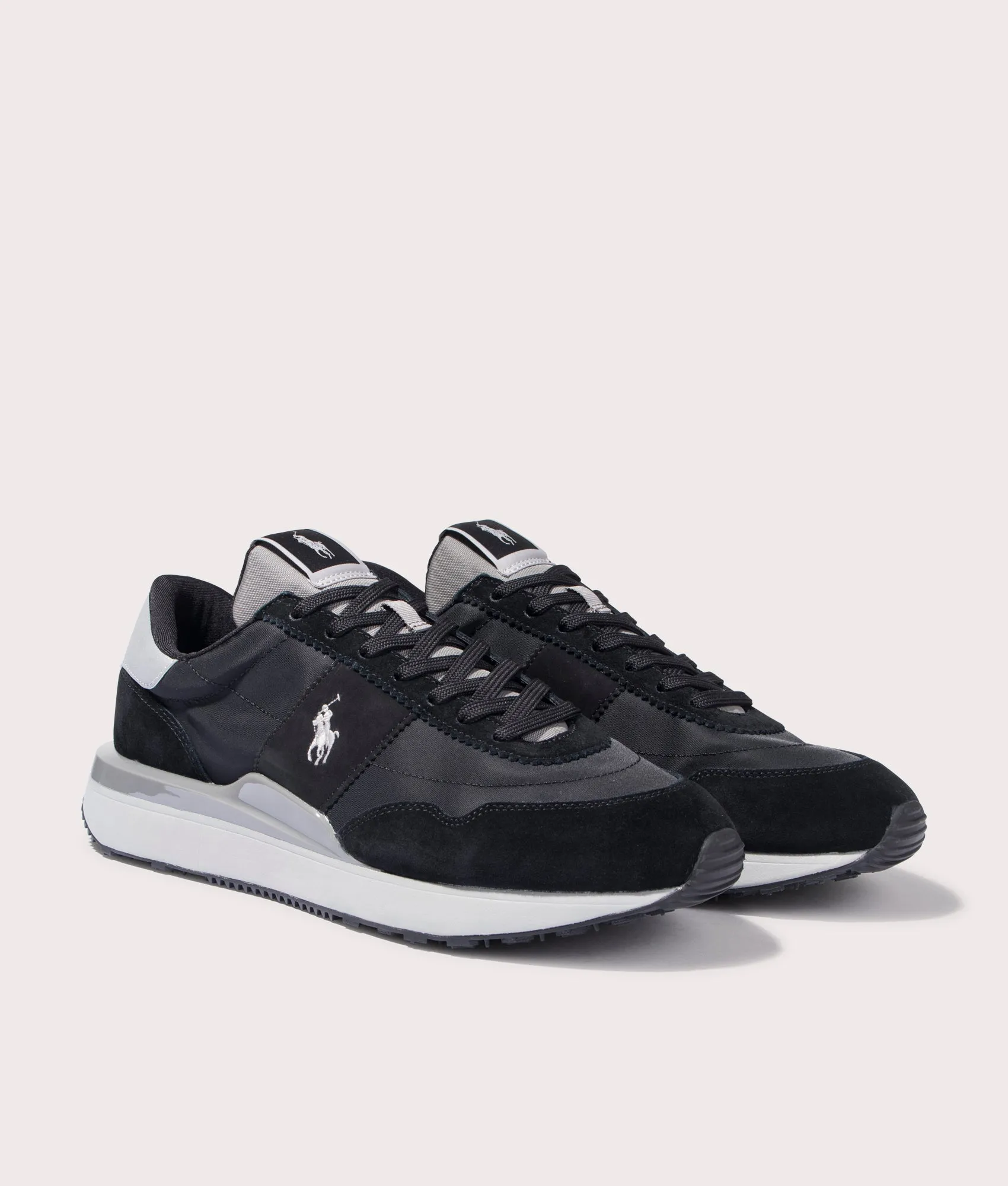 Train 89 Suede Panelled Low Top Sneakers