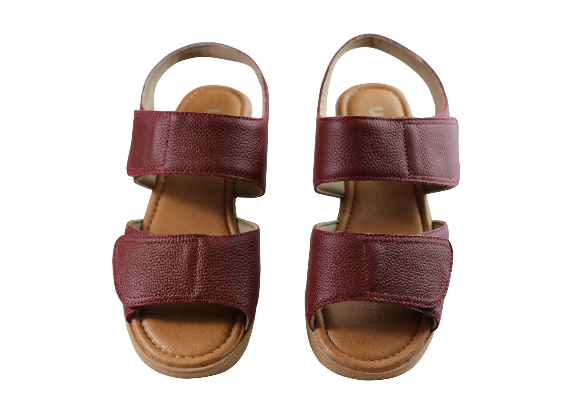 Usaflex Beckley Womens Comfortable Leather Sandals Made In Brazil