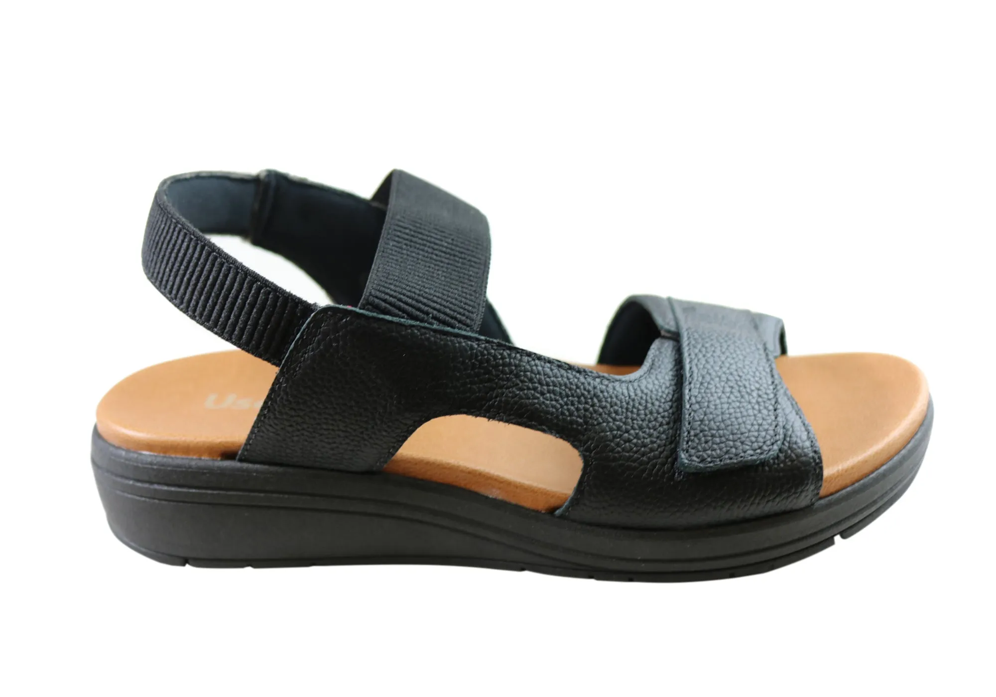 Usaflex Toka Womens Comfortable Leather Sandals Made In Brazil