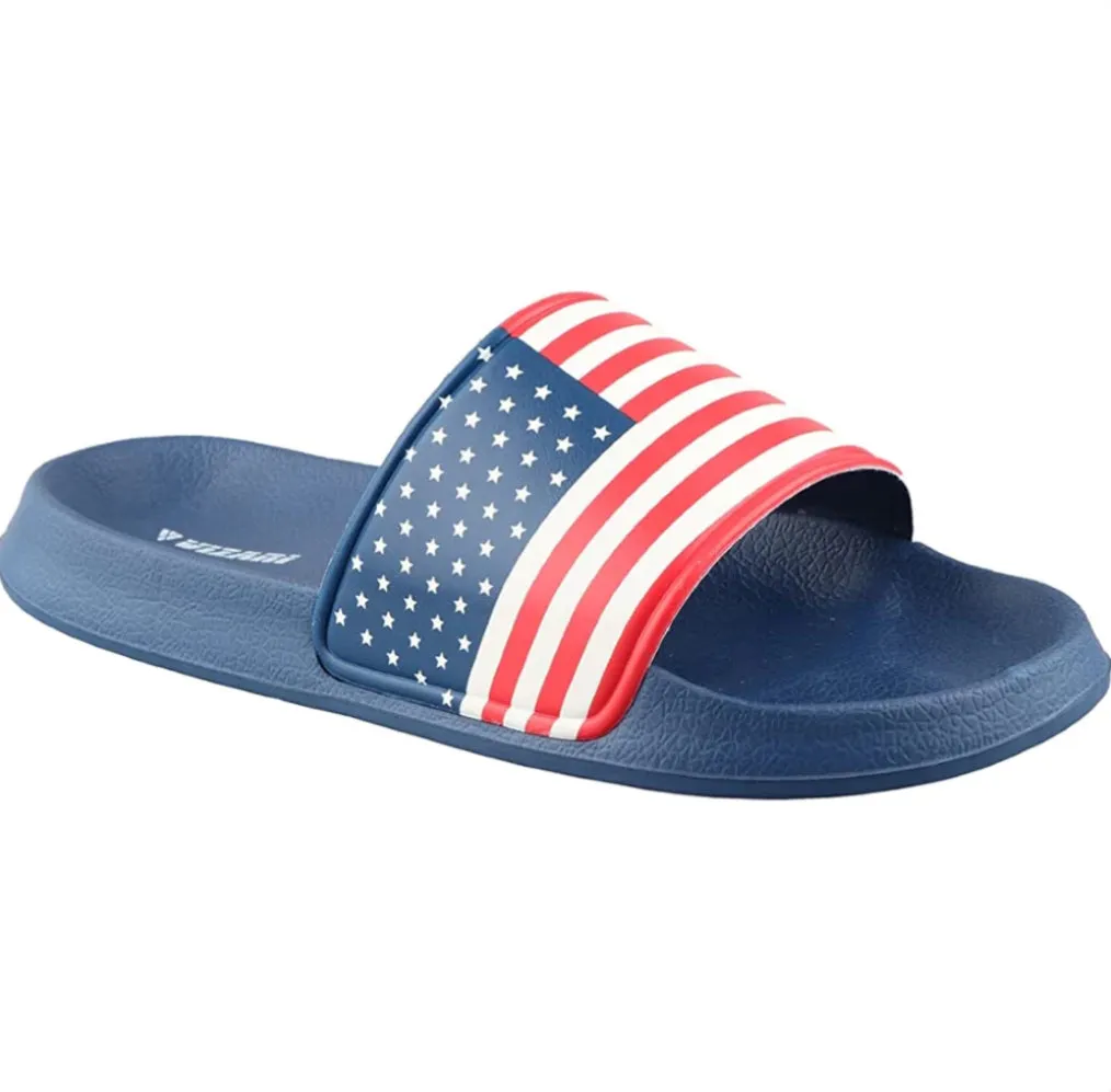 Vizari USA SS Slides VZSS10016 BLUE/RED/WHITE