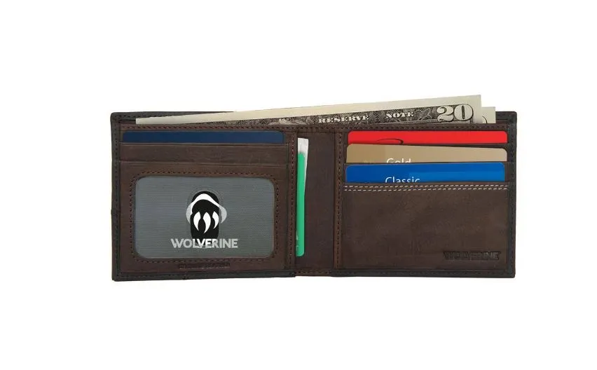 Wolverine I-90 DuraShocks® Bifold RFID Leather Wallet