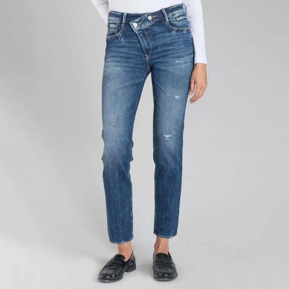 Zep Pulp High Waist Jeans - Destroy Blue